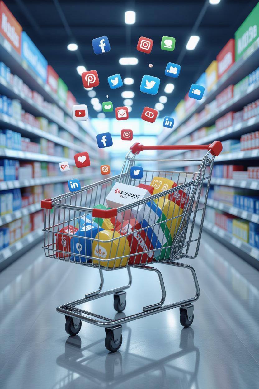 Shopping cart illustration